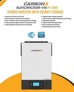 Carbon X hybrid solar inverter 6Kw