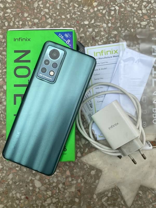 Infinix note 11 pro 8/128 with box charger and bill reciept 0