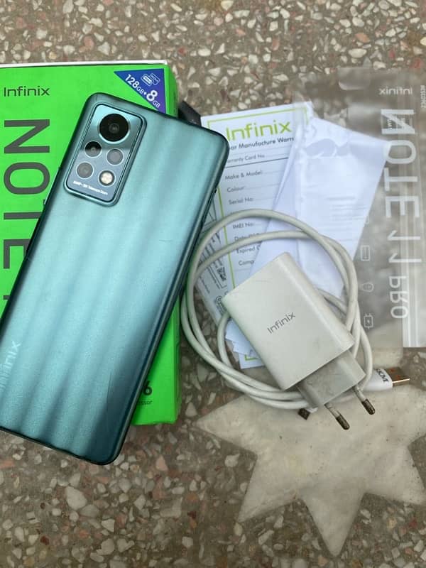 Infinix note 11 pro 8/128 with box charger and bill reciept 2