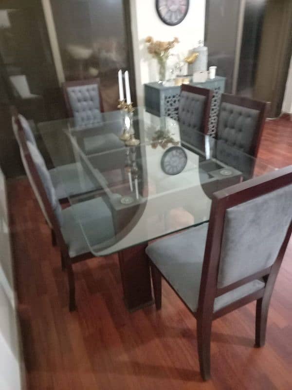 6 Seater Dining Table Set 4