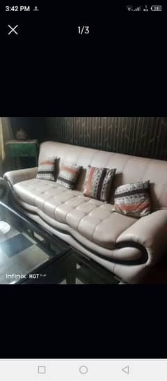 leather sofa set 1'2'3