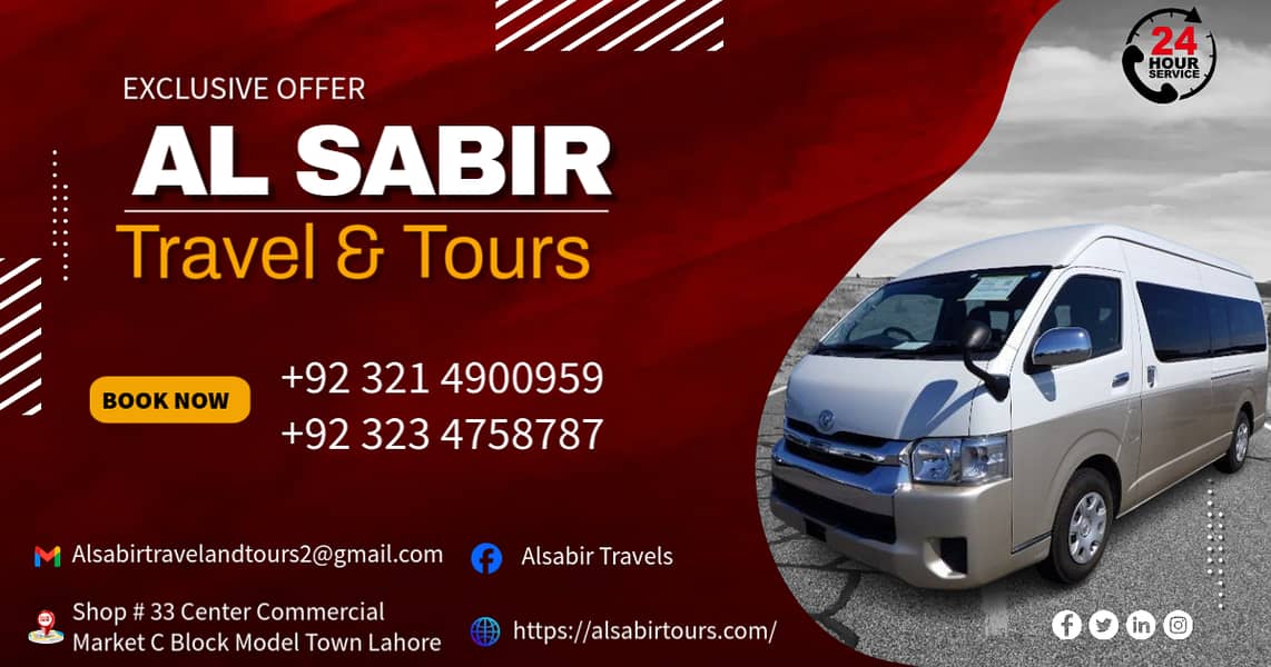 Toyota Hiace Grand Cabin van Rent in Pakistan, Events, Weddings,Tours 0