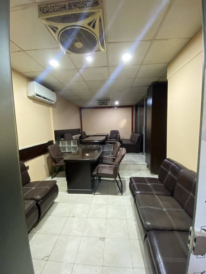 SHOP AVAILABLE FOR RENT FULLY FURNISHED ( BEST FOR OFFICE USED) OPPOSITE TO PIA GARDEN 8