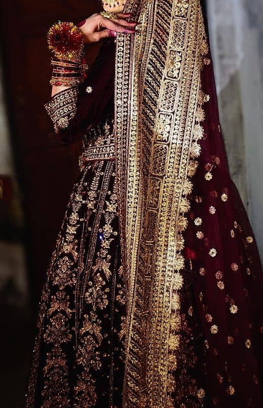 Heavy bridal lehenga 1