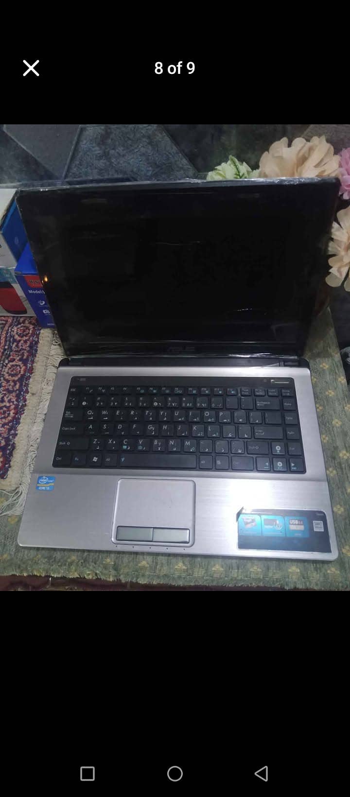 Asus Toughbook core i3 2nd generation, 4 GB ram 500 GB HDD, 14 4