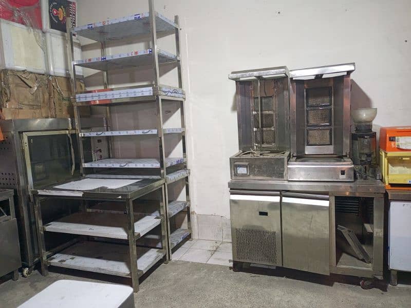 Working Table New Available/Counter/hotplate/fryer/pizza oven/grill 8