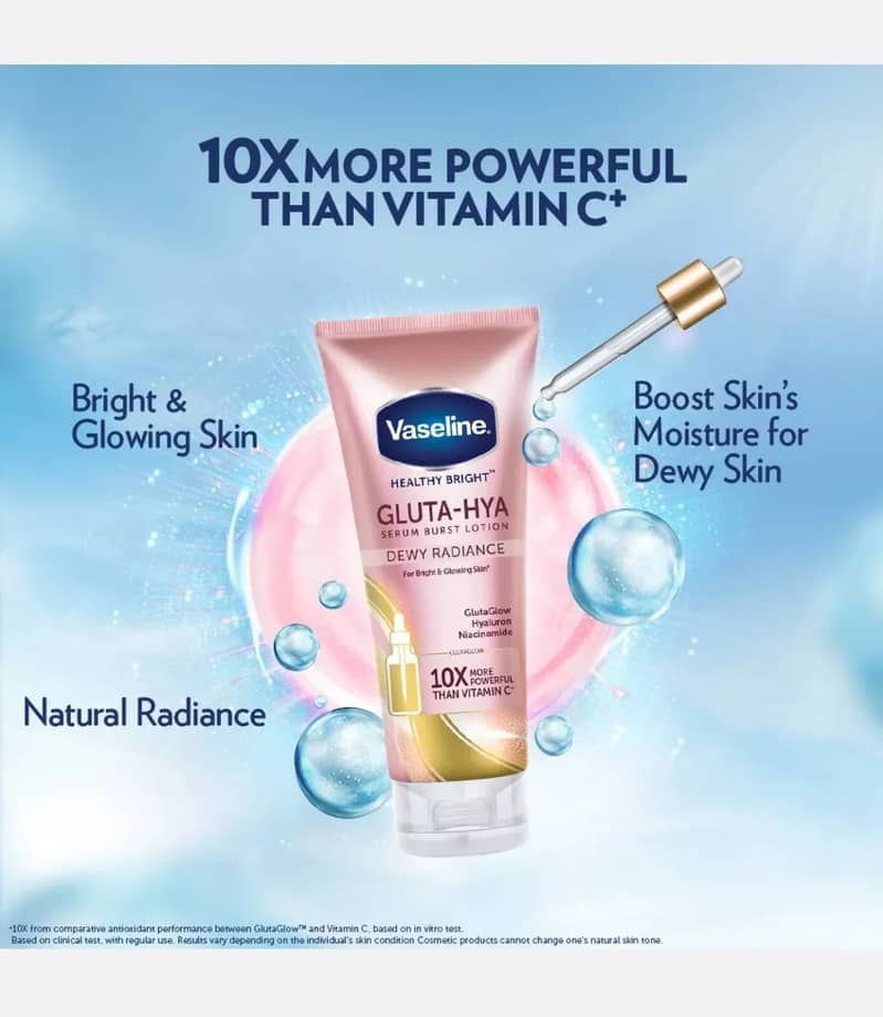 Vaseline Healthy Bright Gluta-HYA Serum Burst Lotion Dewy Radiance 300 5