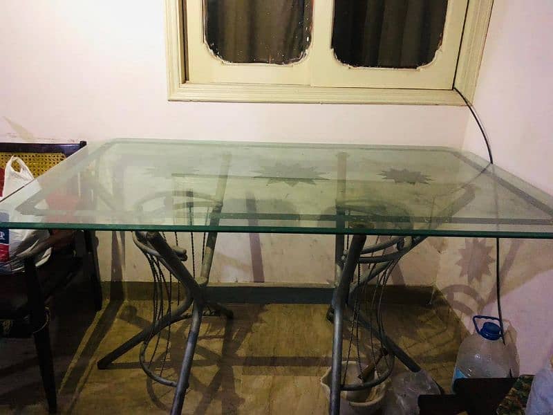 rod iron dining table 0