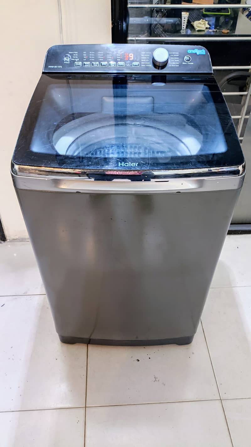 Haier 12 kg Big Size Automatic Washing Machine with Warranty Good Cond 4