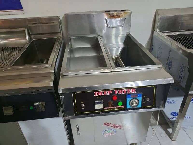 deep fryer double basket with centre chimpdum 10