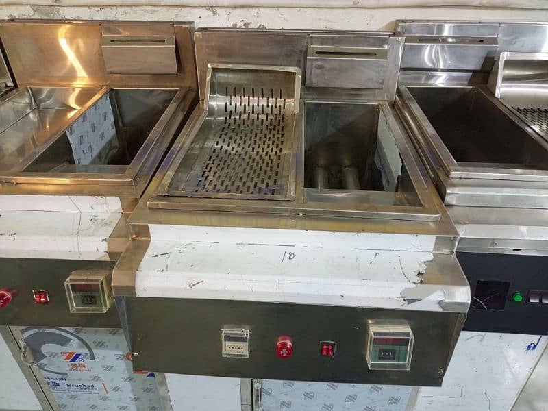 deep fryer double basket with centre chimpdum 13