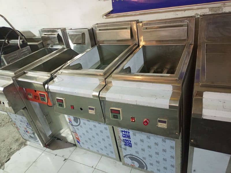 deep fryer double basket with centre chimpdum 14