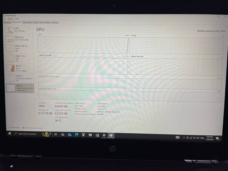 HP Omen with gtx 1050 4GB graphics card 3