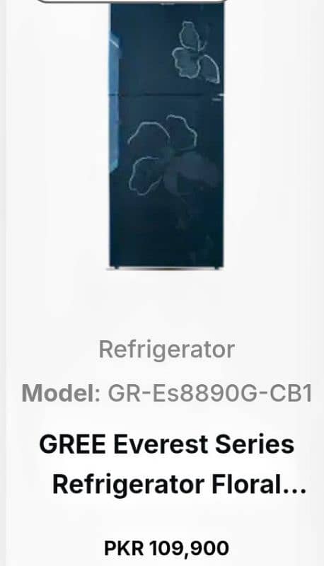 GREE Everest Series Refrigerator Floral  (Just Like Brand New) 3