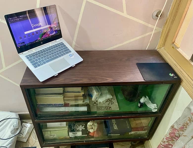 study/laptop table with book shelves 0