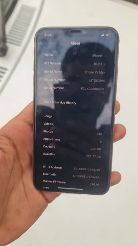 iphone xsmax 256 jb pta aprove 10by10 condition 4