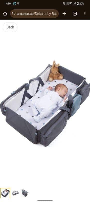 BABY BAG DELTABABY TRAVEL COT BAG 2IN1 0