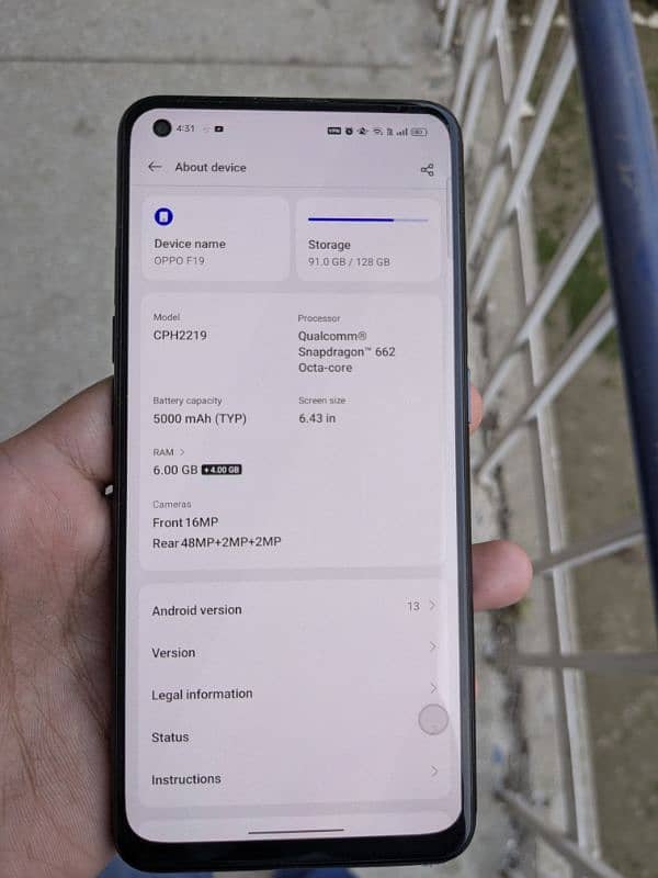 OPPO F19 for sale 6