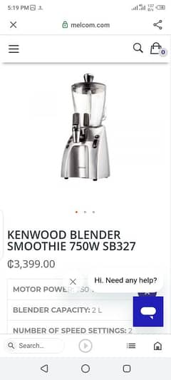 kenwood Smoothi Blender