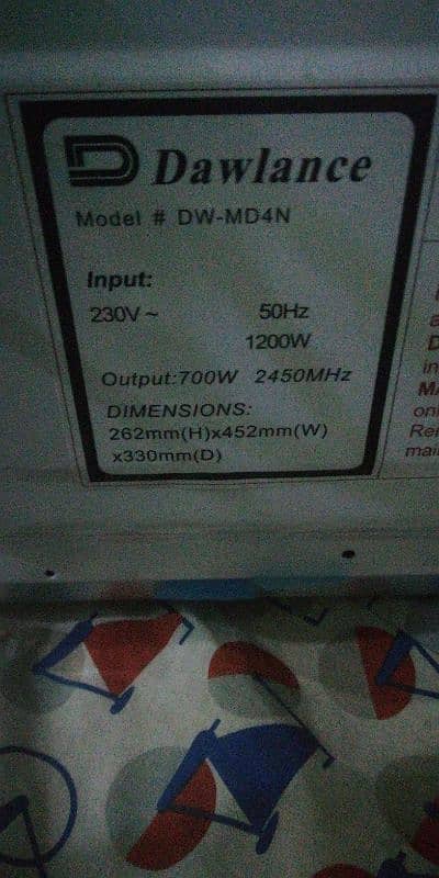 Dawlance new oven urgent sale 0