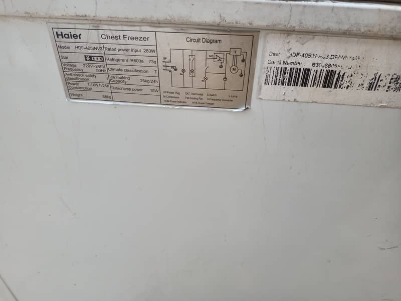 Haier Inverter deep freezer in Immaculate Condition. 5