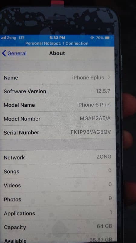 Iphone6plus pta 64gb 2