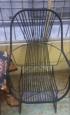 solid iron chairs