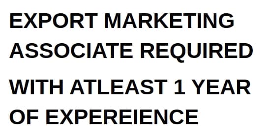 Export Marketing JOB 0