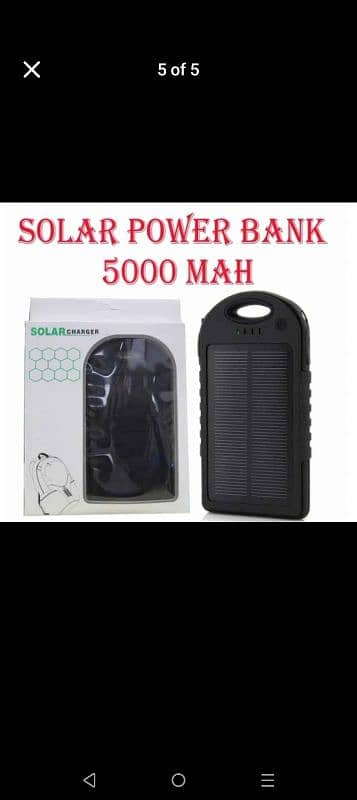 solar power bank 10000 mah battery 0