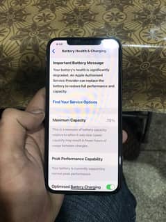 I phone xs max pta approved 256 gb health 76