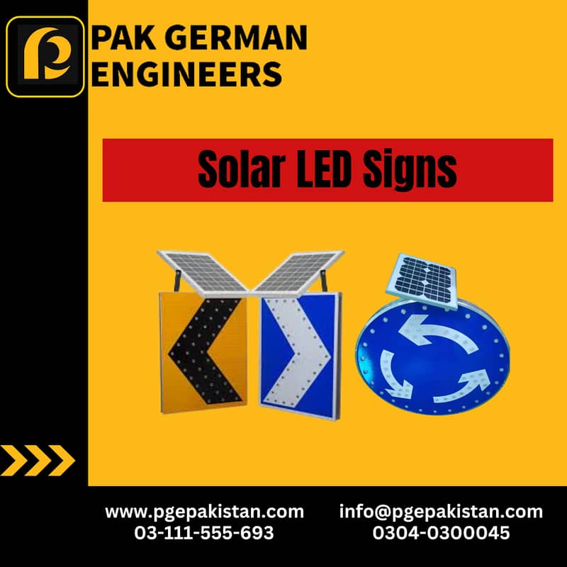 LED Sign Boards (220 VAC/ Solar Powered) 0