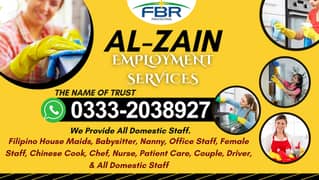 All Domestic Staff Maid Nanny Couple Female Staff Helper Cleaner Chef