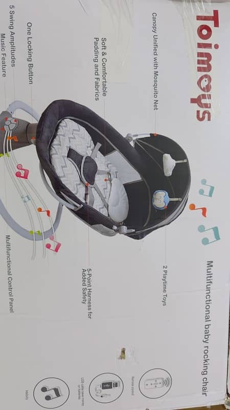 TOIMOYs Electric Baby Swing 0