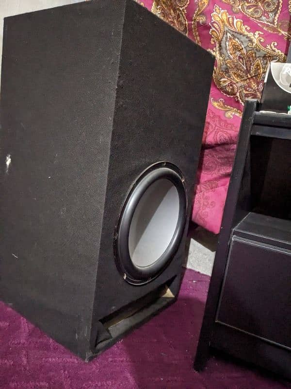 pioneer subwoofer and Panasonic speaker pair total genuin 3