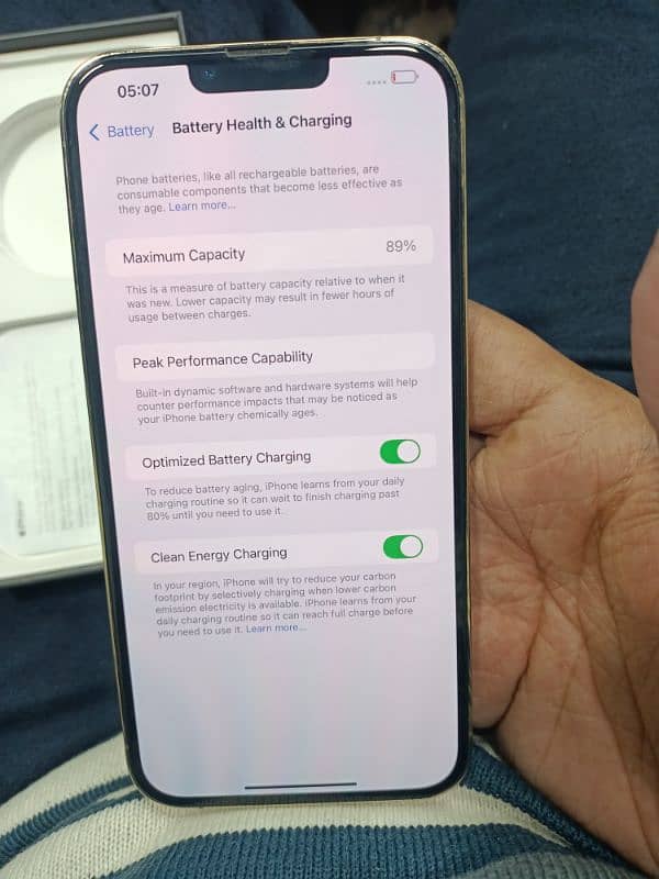 i phone 13pro Max PTA Proved 128GB Gold 4