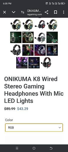 k8 onikuma headset brand new for sale. 3