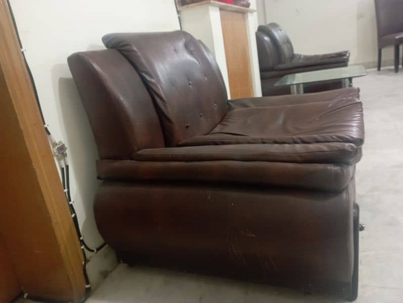 2 leather single sofas 3