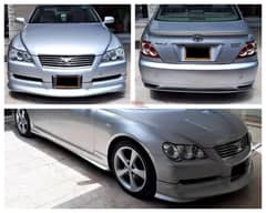 Mark X Fiber Body Kit – Front & Rear Bumper Lips, Side Skirts | Premiu