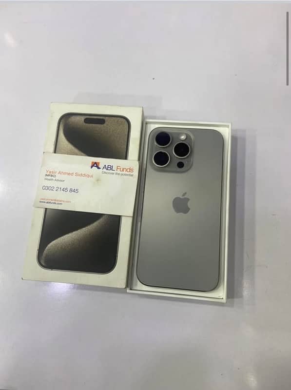 iPhone 15 Pro Few Days Used Brand New PTA Approved 0