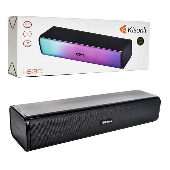 Kisonli I-630 Speaker Multimedia Usb Plug Rgb Colorful Light 1