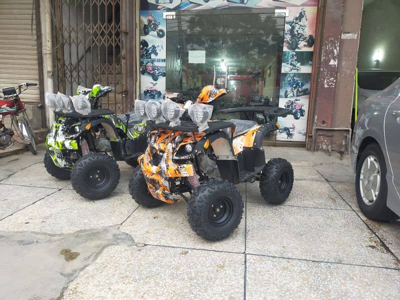 Double Disk Breaks 125cc Hunter Jeep Atv Quad Bike Delivery In All Pak 3