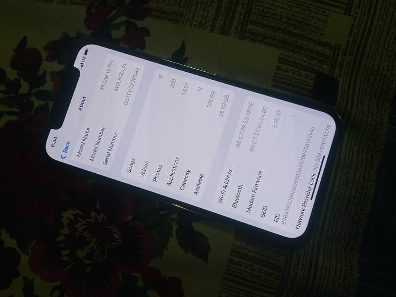 iphone 12pro 128gb non pta factory unlock sim work 8