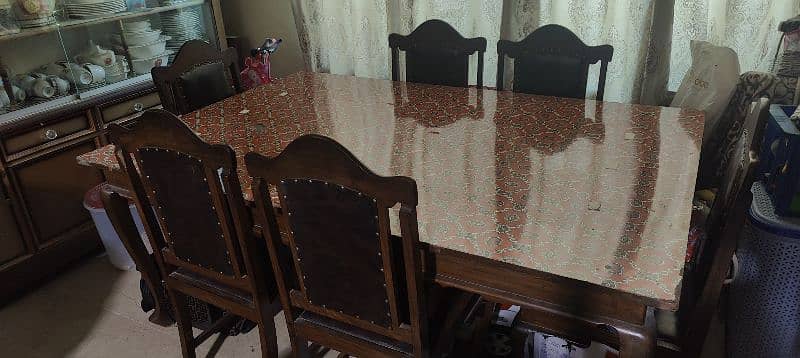 08 chairs dining table for sale 2