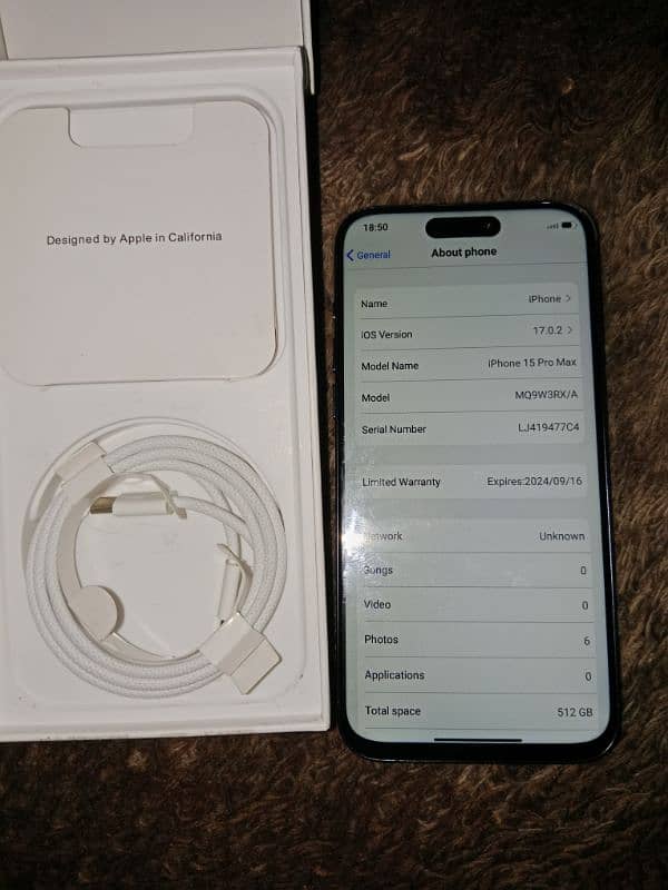 I phone 15 pro max UK model 512 gb 4