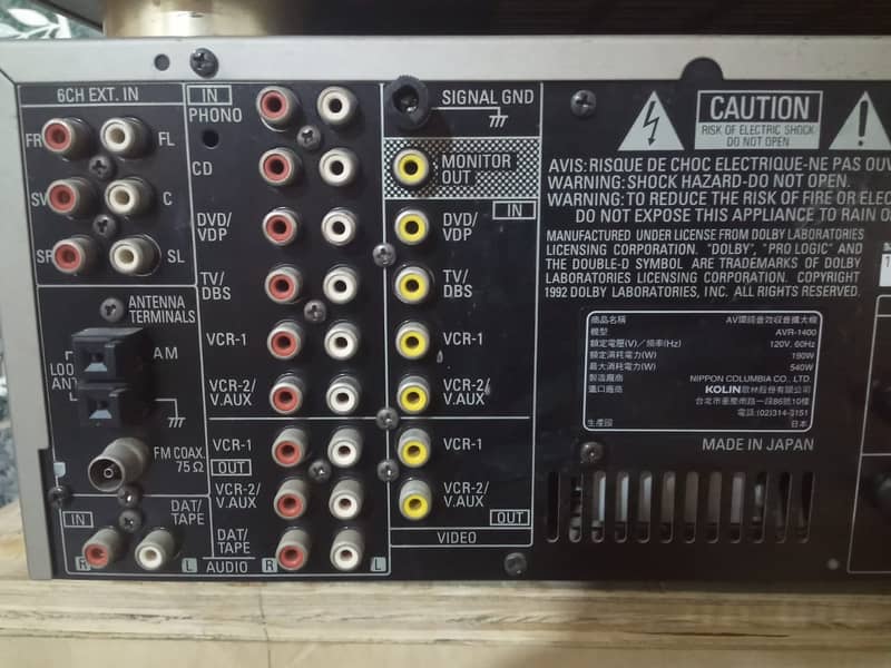 DENON AVR 1400 model Amplifier Total Orignal Non Repair All ok Work 1