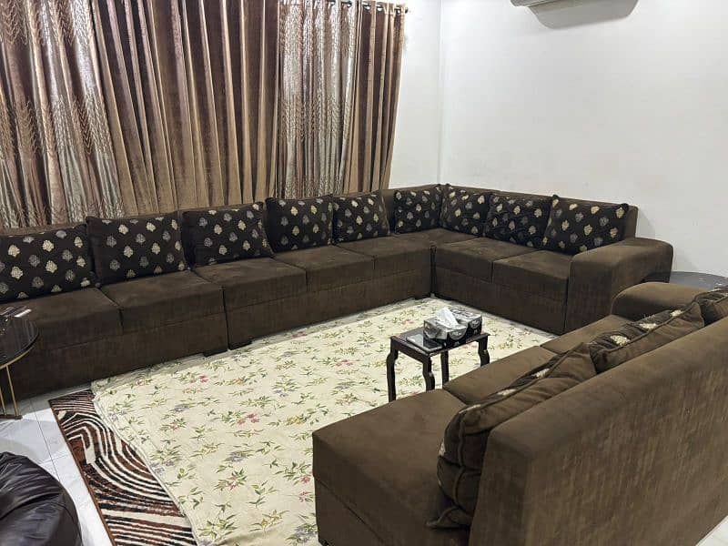 modern 15 seater L shaped sofa set 0