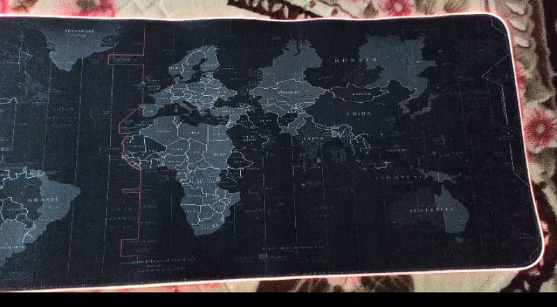 World map RGB Gaming mouse pad 1