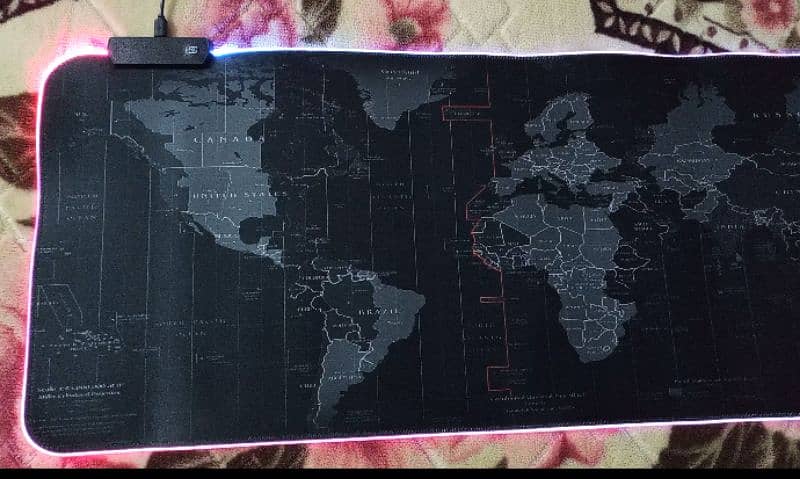 World map RGB Gaming mouse pad 2