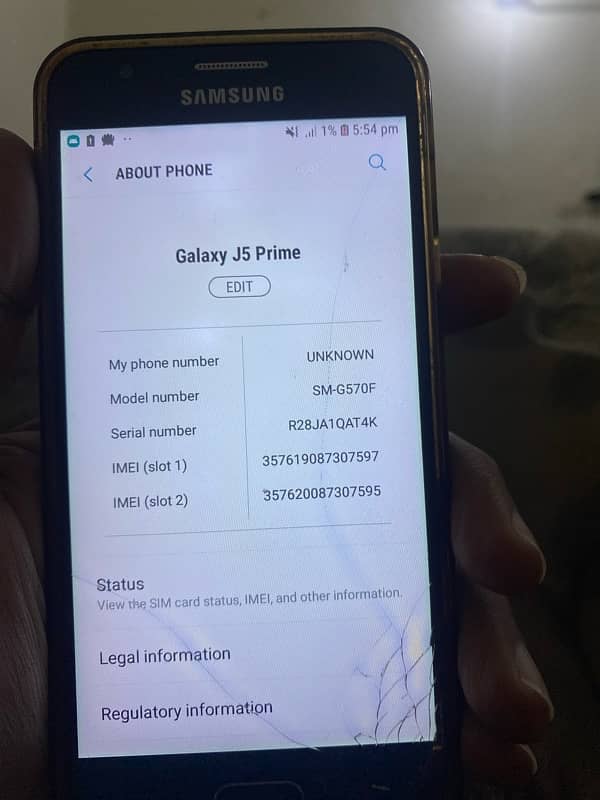 Sumsung Galaxy J5 Prime doul Sim PTA Aprov 3