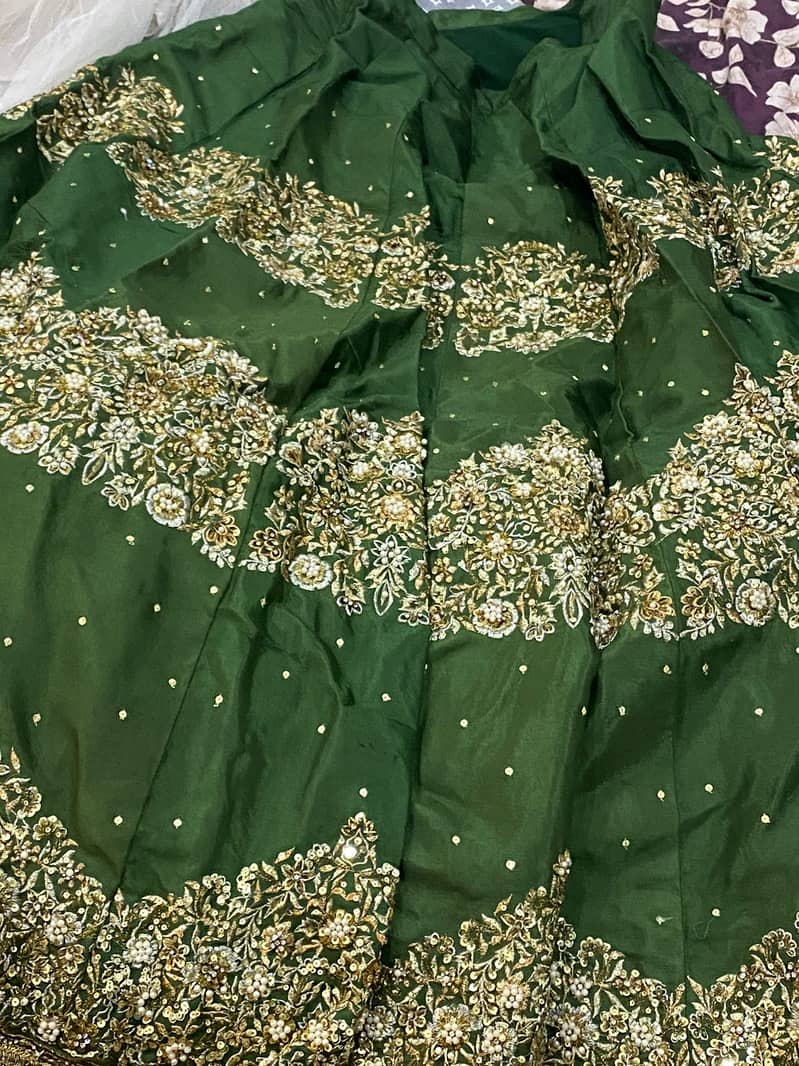 Green lehnga choli 0